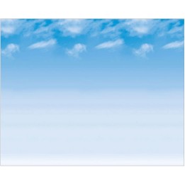 Fadeless® Bulletin Board Art Paper, Wispy Clouds, 48" x 12', 4 Rolls