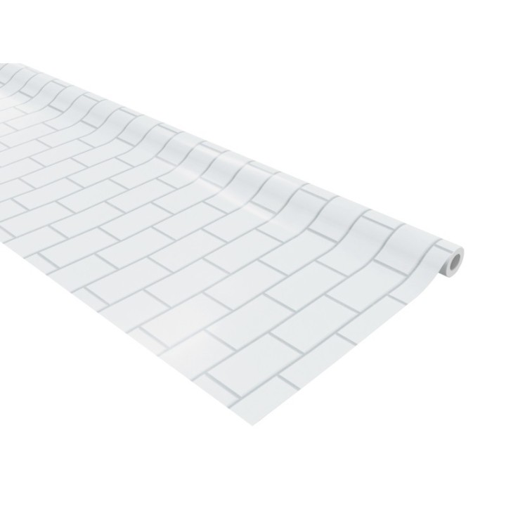 Fadeless® Bulletin Board Art Paper, White Subway Tile, 48" x 50', 1 Roll