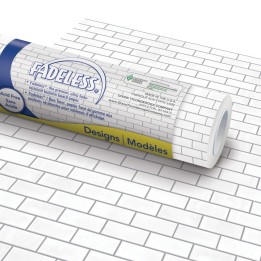 Fadeless® Design Roll, 48" x 12', Subway Tile, 4 Rolls