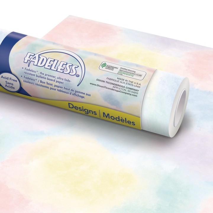 Fadeless® Bulletin Board Paper - Watercolor, 48" x 50'