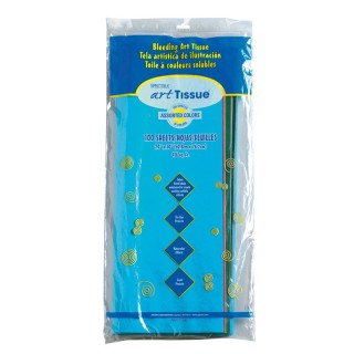 Spectra® Deluxe Bleeding Art Tissue, 20 Assorted Colors, 20" x 30", 100 Sheets
