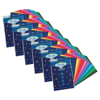 Spectra® Deluxe Bleeding Art Tissue, 25 Colors, 12" x 18", 50 Sheets Per Pack, 6 Packs