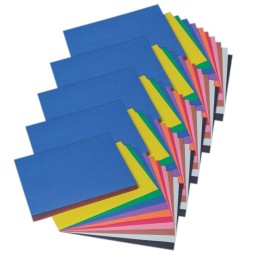 Prang® Construction Paper, Medium Weight, 10 Assorted Colors, 9" x 12", 100 Sheets Per Pack, 5 Packs