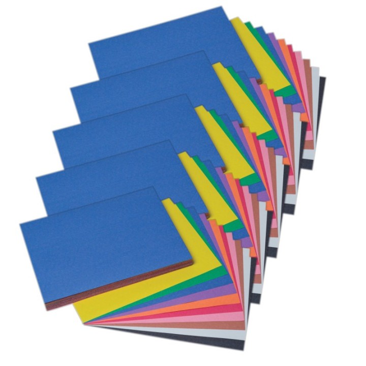 Prang® Construction Paper, Medium Weight, 10 Assorted Colors, 9" x 12", 100 Sheets Per Pack, 5 Packs