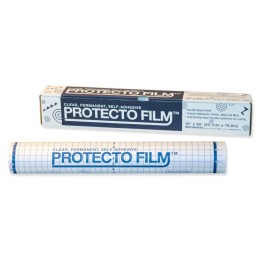 Pacon® Protecto Film™, Clear, Non-Glare Plastic, Dispenser Box Included, 18" x 65', 1 Roll