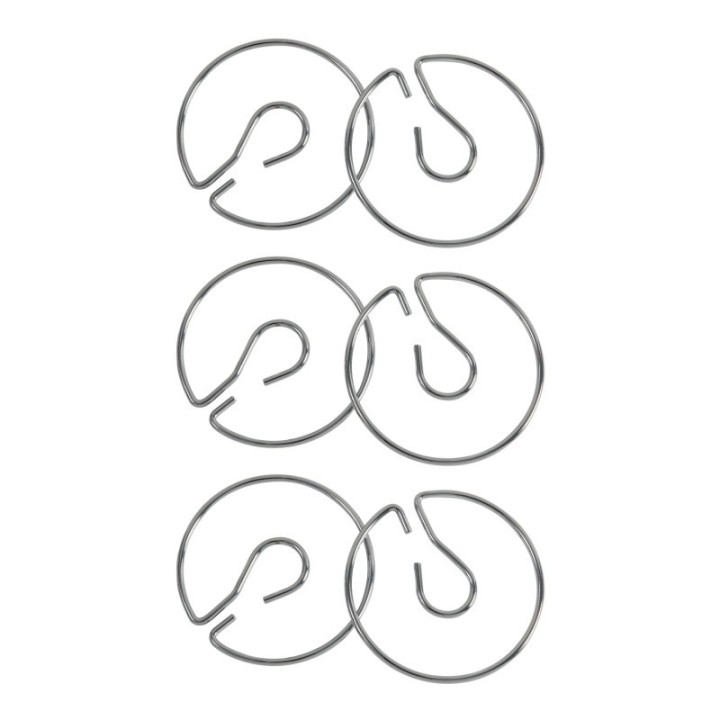 Pacon® Chart Stand Rings, Metal, 4", 2 Per Pack, 3 Packs