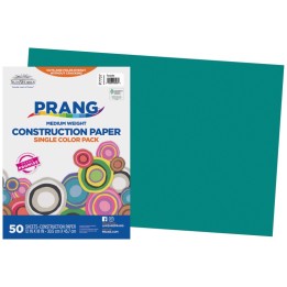 Prang® Construction Paper, Medium Weight, Turquoise, 12" x 18", 50 Sheets