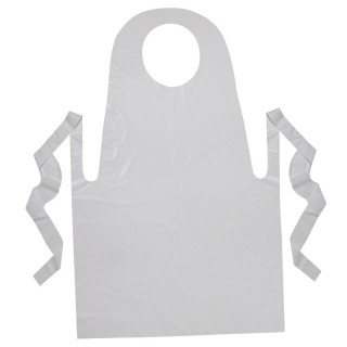Creativity Street® Youth Disposable Aprons, White, 24" x 35", 100 Count
