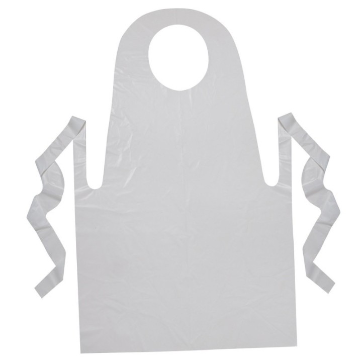 Creativity Street® Youth Disposable Aprons, White, 24" x 35", 100 Count
