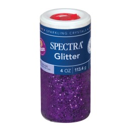 Spectra® Arts & Crafts Glitter, Purple, 4 oz, 1 Jar