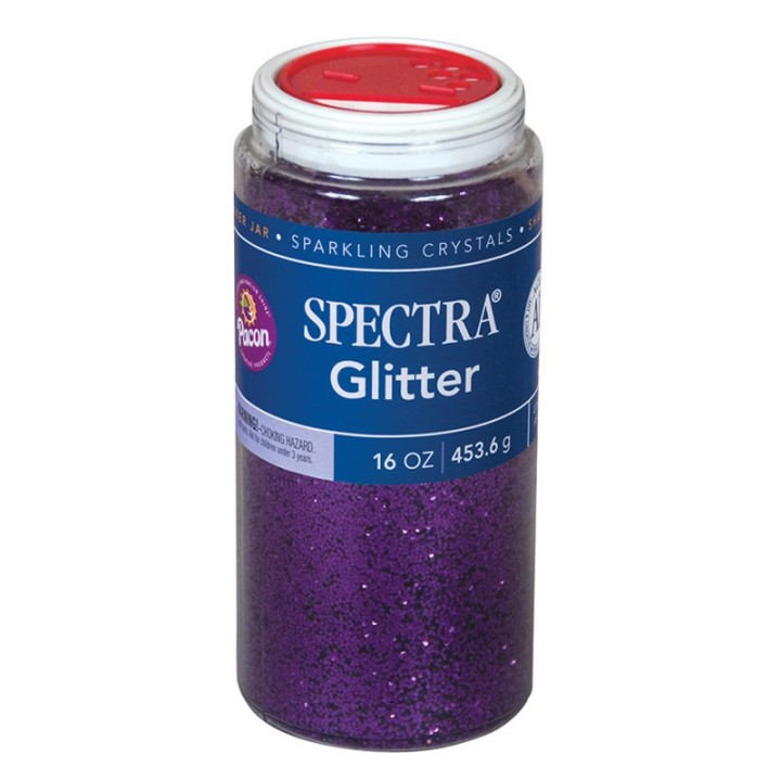 Spectra® Glitter, Purple, 1 lb., 1 Jar