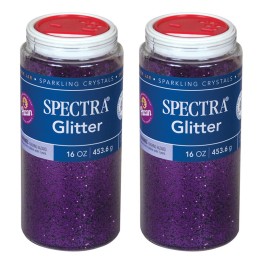 Spectra® Glitter, Purple, 1 lb. Per Jar, 2 Jars