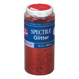 Spectra® Glitter, Red, 1 lb., 1 Jar