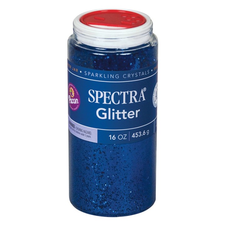Spectra® Glitter, Blue, 1 lb., 1 Jar