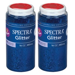 Spectra® Glitter, Blue, 1 lb. Per Jar, 2 Jars