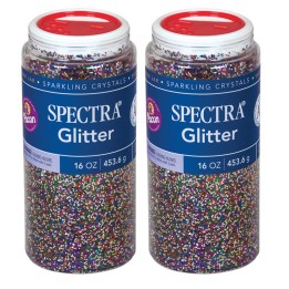 Spectra® Glitter, Multicolor, 1 lb. Per Jar, 2 Jars