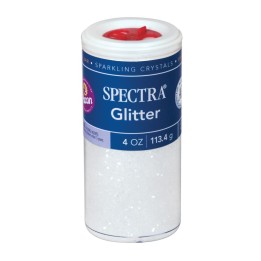 Spectra® Arts & Crafts Glitter, Clear, 4 oz, 1 Jar