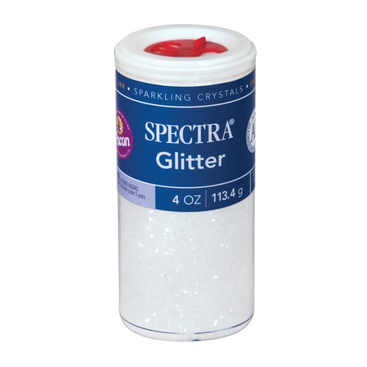 Spectra® Arts & Crafts Glitter, Clear, 4 oz, 1 Jar