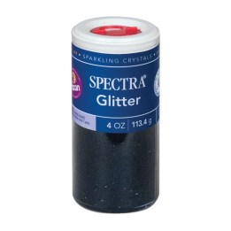 Spectra® Arts & Crafts Glitter, Black, 4 oz, 1 Jar