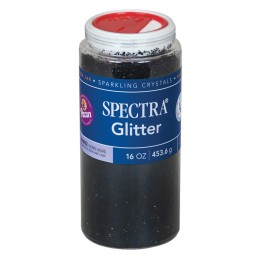 Spectra® Glitter, Black, 1 lb., 1 Jar
