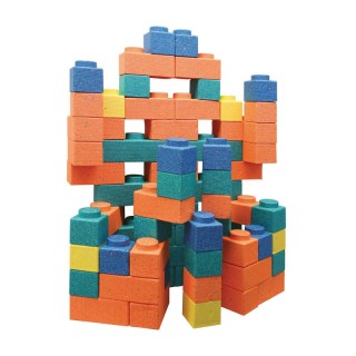 Creativity Street® Gorilla Blocks® Extra Large Building Blocks, Assorted Colors, 3-1/2" x 3-1/2" to 3-1/2" x 10-3/4", 66 Pieces
