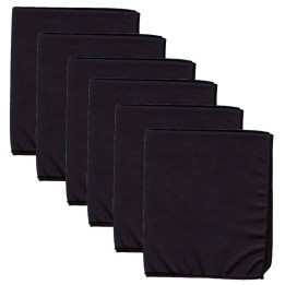 Pacon® Microfiber Dry Erase Cloth, Black, 12" x 14", Pack of 6