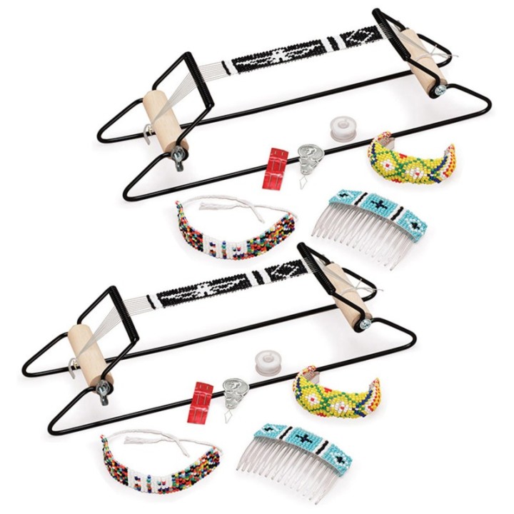 Creativity Street® Bead Loom Kit, Assorted Colors, 6" Beading Area, Pack of 2 Kits