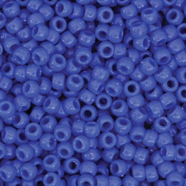 Creativity Street® Pony Beads, Blue, 6 mm x 9 mm, 1000 Pieces
