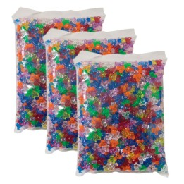 Creativity Street® Tri-Beads, Assorted Colors, 3/8", 1000 Pieces Per Pack, 3 Packs