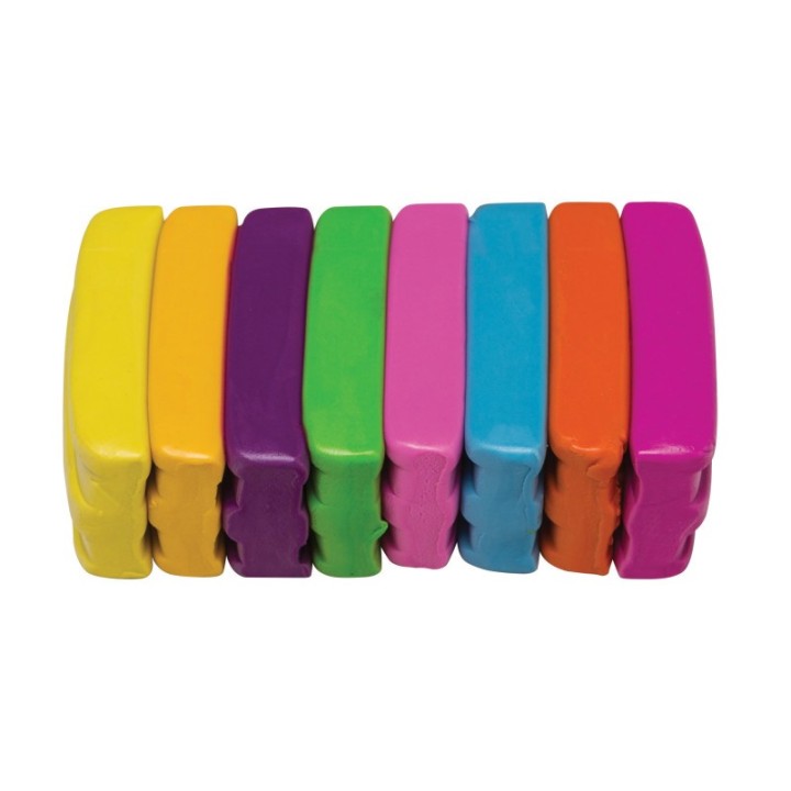 Creativity Street® Modeling Clay, 8 Neon Color Assortment, 8 Sticks, 220 grams Total