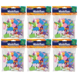 Creativity Street® WonderFoam Peel & Stick Letters & Numbers, Assorted Colors & Sizes, 267 Pieces Per Pack, 6 Packs
