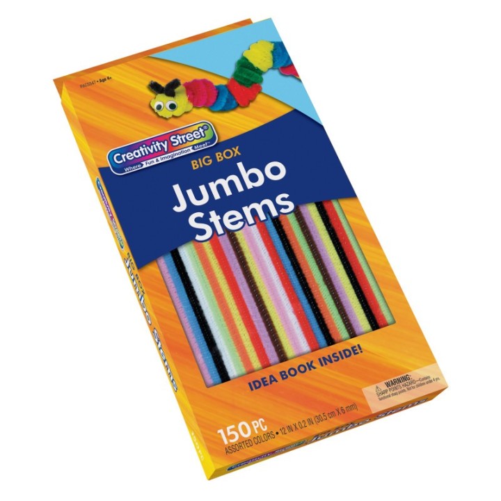 Creativity Street® Stem Variety Pack, Big Box, 12" x 6 mm, 150 Pieces