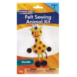 Creativity Street® Felt Sewing Animal Kit, Giraffe, 6" x 11" x 0.75", 1 Kit
