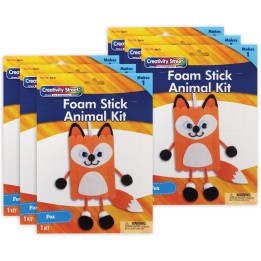 Creativity Street® Foam Stick Animal Kit, Fox, 6.75" x 11" x 1", 6 Kits