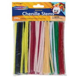 Creativity Street® Regular Stems, Assorted Colors, 6" x 4 mm, 200 Pieces