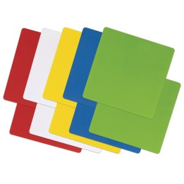 Pacon® Self-Stick Dry Erase Squares, 5 Assorted Colors, 10" x 10", 10 Count