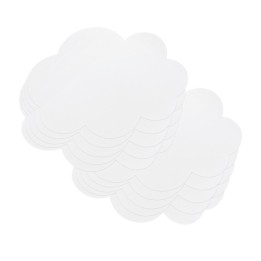 Pacon® Self-Stick Dry Erase Clouds, White, 7" x 10", 10 Count