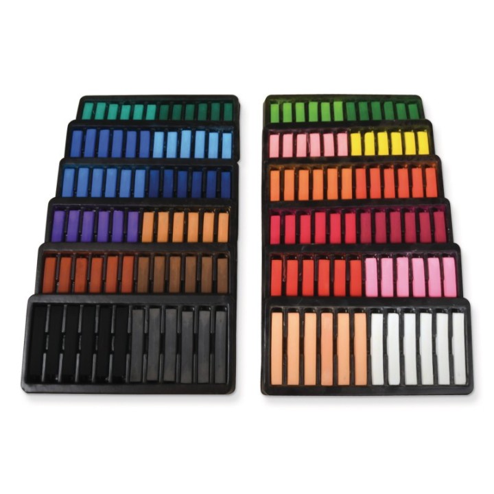 Creativity Street® Square Artist Pastels, 24 Assorted Colors, 6 Each, 2-3/8" x 3/8" x 3/8", 144 Pieces