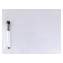 Pacon® Dry Erase Whiteboard, 1-Sided, Plain, with Marker/Eraser, 9" x 12"