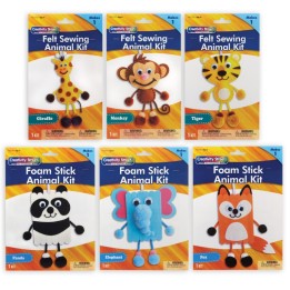 Creativity Street® Animal Craft Kits, Felt & Foam, 6 Kits