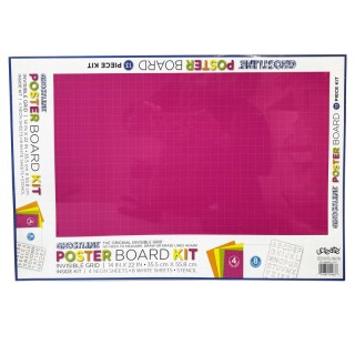 Ghostline® Poster Board Kit, 5 Assorted Colors, 14" x 22", 13 Pieces