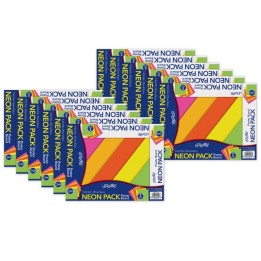 UCreate® Neon Poster Board, 5 Assorted Colors, 11" x 14", 5 Sheets Per Pack, 12 Packs