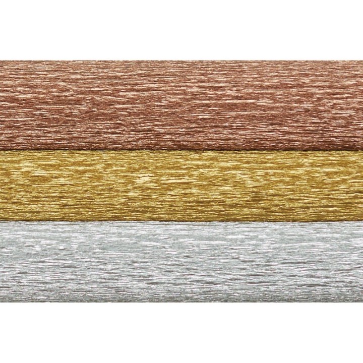 Lia Griffith™ Extra Fine Crepe Paper, Metallic Assortment, 10.7 sq. ft