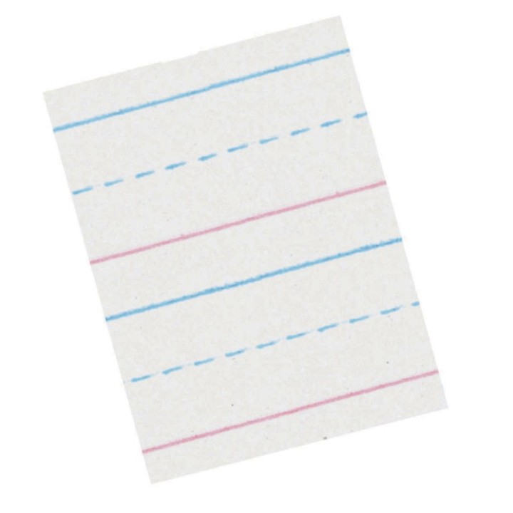 Zaner-Bloser® Sulphite Handwriting Paper, Dotted Midline, Grade 1, 5/8" x 5/16" x 5/16" Ruled Long, 10-1/2" x 8", 500 Sheets