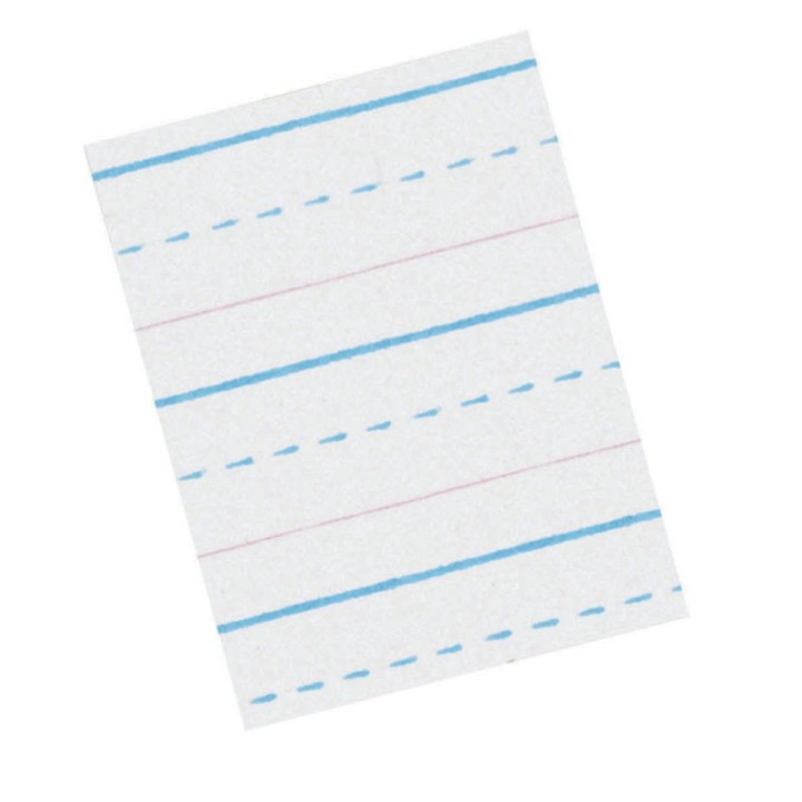 Zaner-Bloser® Sulphite Handwriting Paper, Dotted Midline, Grade 2, 1/2" x 1/4" x 1/4" Ruled Long, 10-1/2" x 8", 500 Sheets