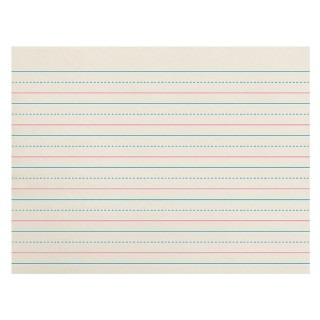 Zaner-Bloser® Newsprint Handwriting Paper, Dotted Midline, Grade K, 3/4" x 3/8" x 3/8" Ruled Long, 10-1/2" x 8", 500 Sheets