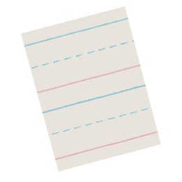 Zaner-Bloser® Newsprint Handwriting Paper, Dotted Midline, Grade 1, 5/8" x 5/16" x 5/16" Ruled Long, 10-1/2" x 8", 500 Sheets