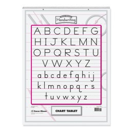 Zaner-Bloser® Chart Tablet, Manuscript Cover, 2" Ruled 24" x 32", 30 Sheets