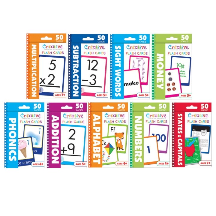 Creative Teaching Materials Ultimate Flashcards Bundle, Set of 9 Packs
