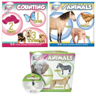 Twin Sisters Productions Board Book Bundle with CD, Set of 3